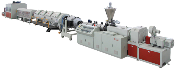 Co-rotating Conical Twin-screw PVC Pipe Extrusion Line for Twin Screw Type Processing