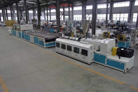 Professional PVC Hollow Sheet Extrusion Line with 38CrMoALA Screw Material