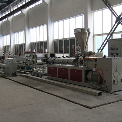 250kW Power Granules Roof Tile Pvc Profile Sheet Extrusion Line Plastic Twin Screw Machine