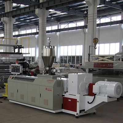PVC Extrusion Line Double Screw Plastic Vertical Extruder with High Productivity
