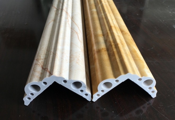 Twin Screw PVC Imitation Marble Sheet Extrusion Line with 38CrMoALA Screw Material