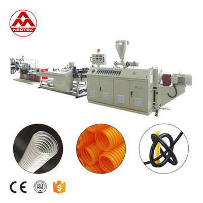 45kW Power Single Wall Corrugated Pipe Extrusion Line with 380V 50hz Voltage