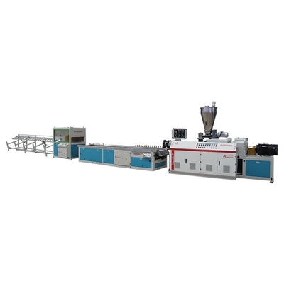 100kW Co-rotating Conical Twin-Screw WPC Extrusion Line YF108 with Advanced Technology