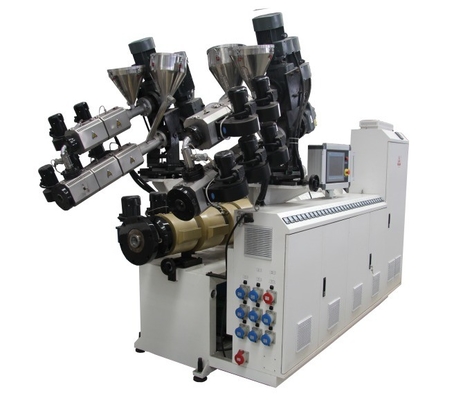 YF300 PP PE Base WPC Extrusion Line with Co-rotating Conical Twin-Screw and 36 rpm