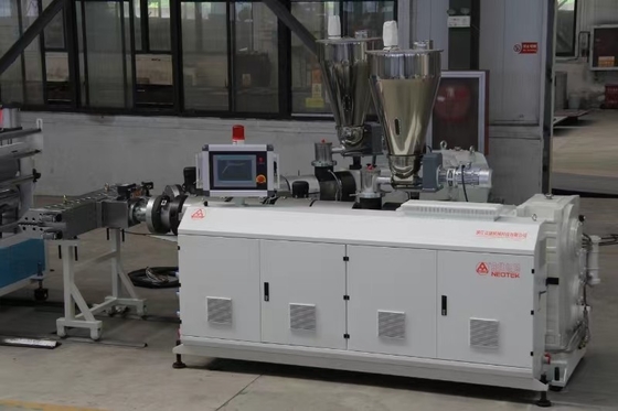 Plastic Conical Twin Screw PVC Roof Tile Extrusion Line