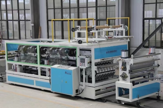 Plastic Conical Twin Screw PVC Roof Tile Extrusion Line