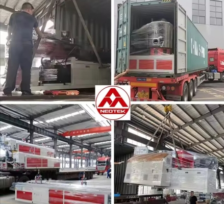 Customized HDPE Pipe Extrusion Line With 200-600mm Molds PLC/Motor Included