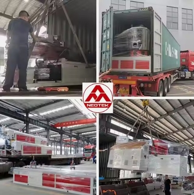 Customized 1220mm Co rotating Conical Twin screw PVC Foam Board Extrusion Line
