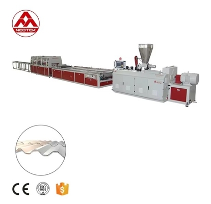 100-200kw Power Consumption PVC Hollow Sheet Extrusion Machine With Co rotating Conical Twin screw