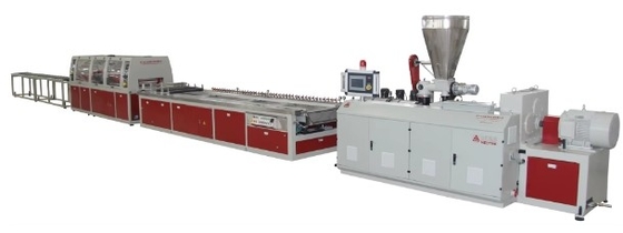 100-200kw Power Consumption PVC Hollow Sheet Extrusion Machine With Co rotating Conical Twin screw